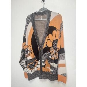 Free People Sweater Cardigan August Cardi Peach Petals Combo Size Large